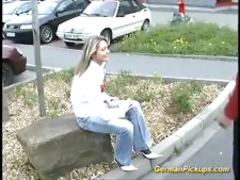 german teen picked up for first anal