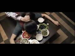 Japanese wife fucked on table by husband